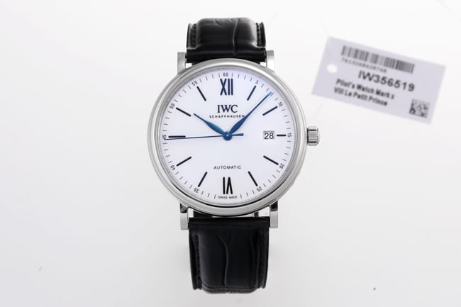 V7 Factory Top CollectWanguo Portofino Super Clone Watch for Men, White Dial, Black Strap Automatic Mechanical, 316L Stainless Steel Seven Stars Recommended