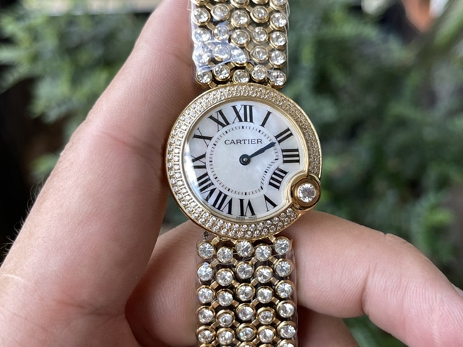 Large Factory Top-Quality Replica Watches Cartier Women's White Dial Steel Strap Ballon Blanc de Cartier Cartier Series Quartz Watches
