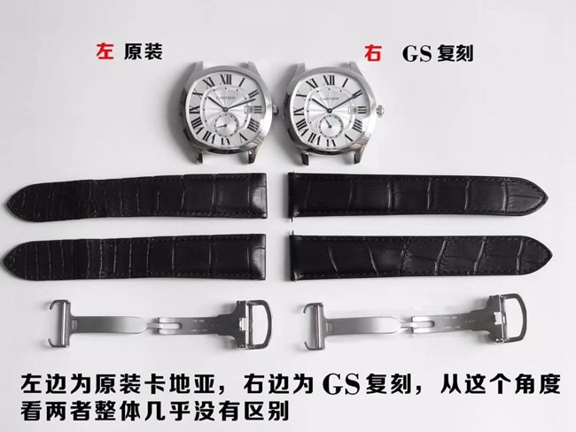 GS Cartier Drive Herren-Replikauhren Echt vs. Fake: Cartier-Qualitäts- und Verarbeitungsvergleichsbewertung