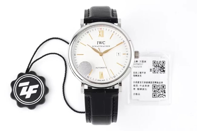 ZF Best IWC Portofino Series Automatic Mechanical Belt Watch - Simple Elegant Formal Style Collect