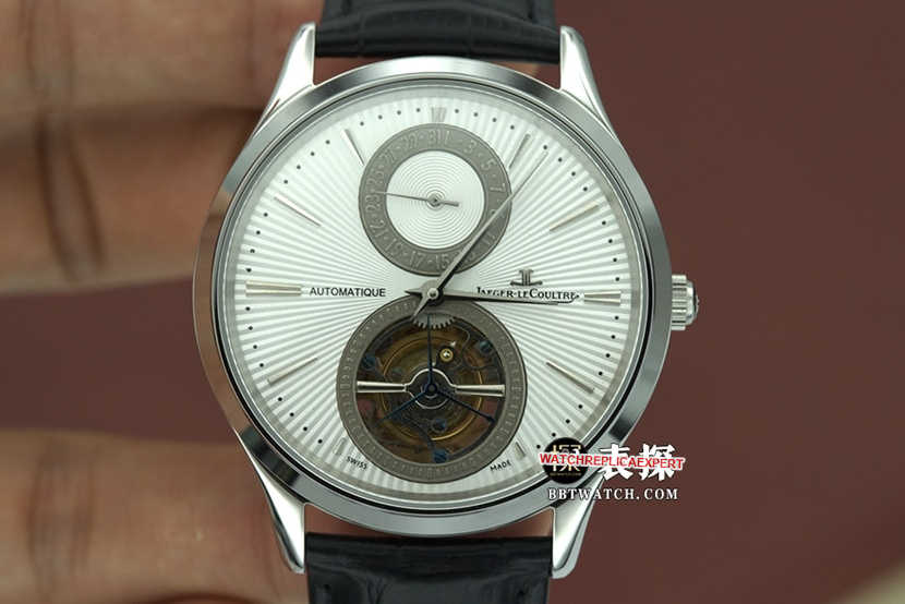 Jaeger-LeCoultre Master Collection Ultra-thin Tourbillon Model 13234E1 1:1 Replica White Dial Belt Watch