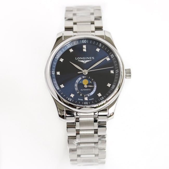 GF Longines Master Collection Moonphase 42mm Blue Plate Automatic Mechanical Men's Steel Strap Replica Watch Technological Breakthroughs