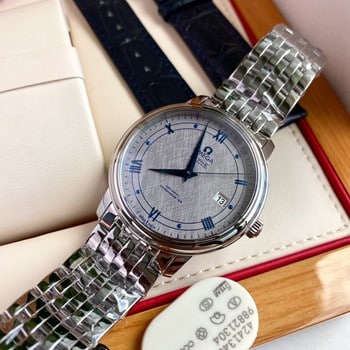 Omega-Armband, Omega-Damenuhren mit blauem Zifferblatt