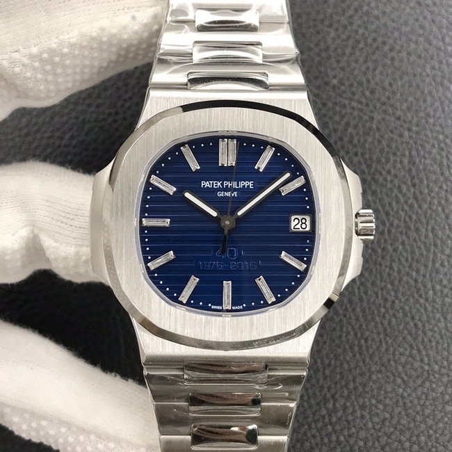 3K Factory Patek Philippe Men's Sporty Elegance 1:1 Super Clone Nautilus 5711/1P with Dark Blue Disk Steel Strap