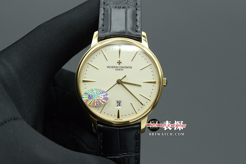 MKS Vacheron Constantin Men's Heritage 1:1 Super A Fine Imitation Watch 85180/000J-9231 Silver White Dial Gold Belt Top Replica Quality
