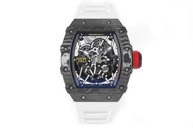 ZF Factory Super Clone Richard Mille Men's Black Dial Rubber Strap Automatic Watch, Constantly Perfected