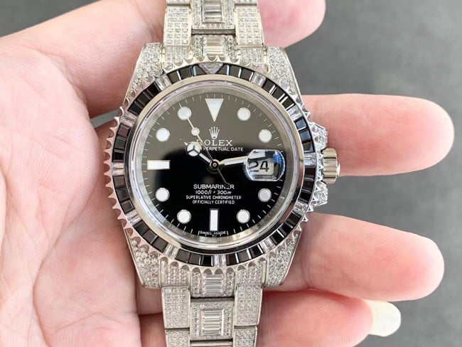 Réplica premium del Rolex Submariner con lujosa caja de acero y movimiento mecánico completamente automático para coleccionistas exigentes