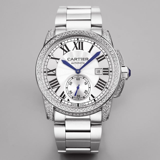 Top High-Quality CollectWatches Cartier Cartier Automatic Mechanical Men's White Plate Steel Strap Calibur Series New Masterpiece