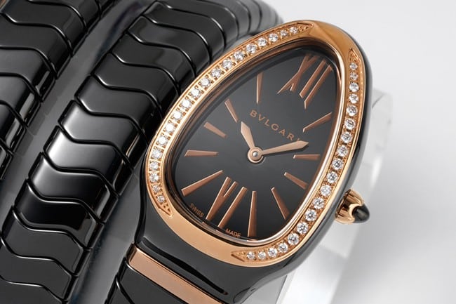 Premium BV Factory Bvlgari Women's Black Disc Ceramic Bracelet Quartz Timepieces