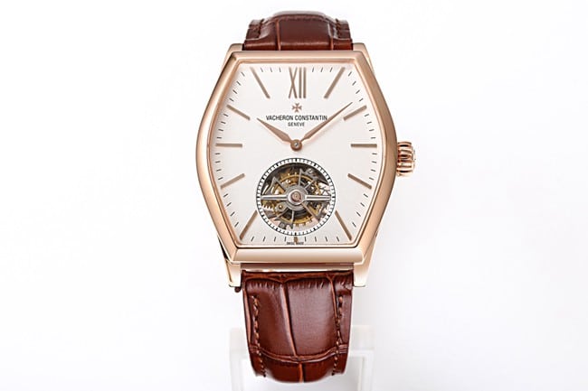 VCR Factory Vacheron Constantin Malte Tourbillon CollectWatch for Men, White Dial Brown Strap with Wonderful Details