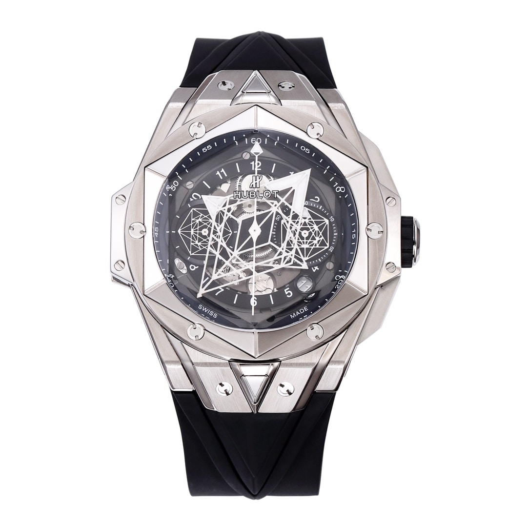 Hublot Big Bang MXM19 Men’s Skeleton Plate Top Replica Watch 418.NX.1107.RX with Openworked Dial and Automatic Mechanical Movement