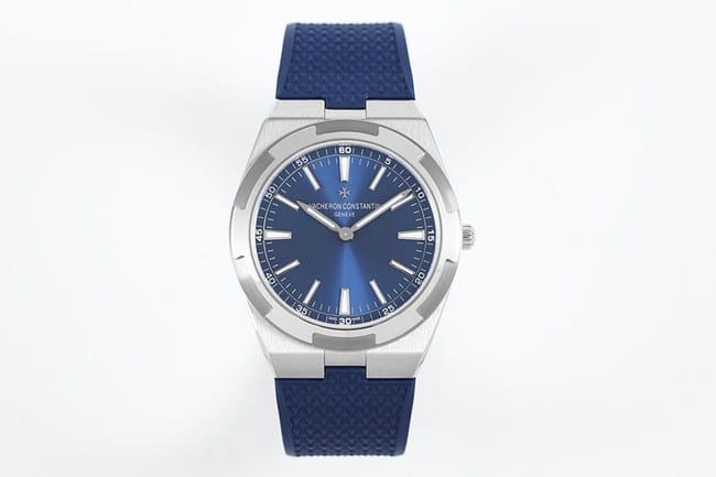 8F Factory Vacheron Constantin Overseas Ultra Thin Blue Dial Super A Clone Rubber Strap 2000V/120G-B122