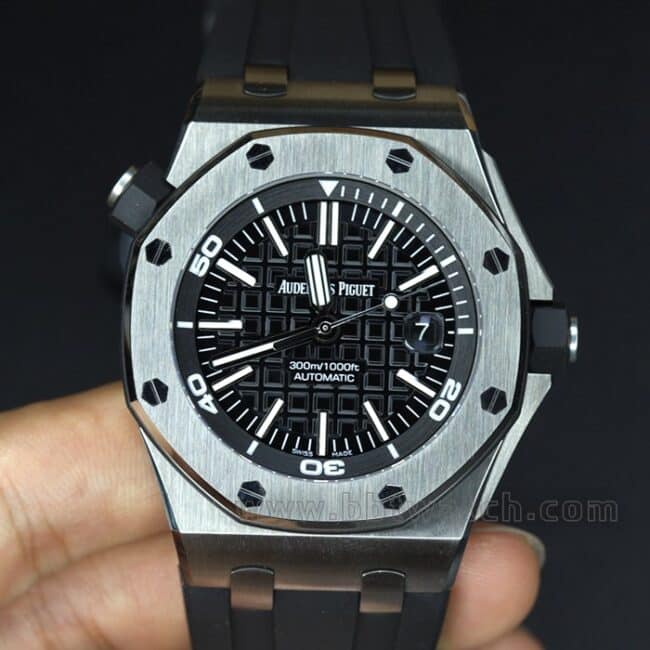 ZF Factory Audemars Piguet Royal Oak Offshore 15703ST.OO.D002CA.01 Men's Top Quality Super Luminous 1:1 Clone Watch with Sealed Case Back