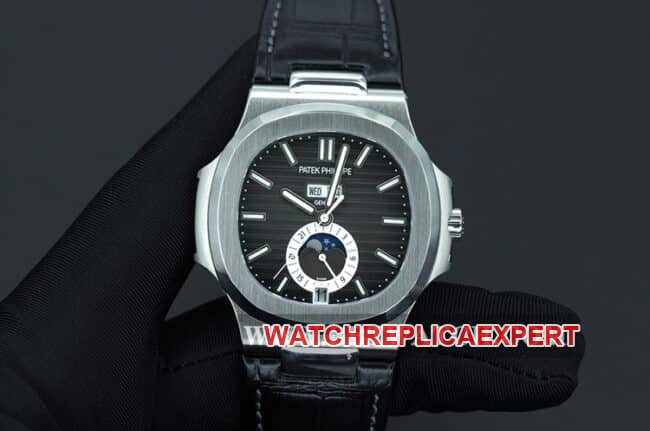 GR Factory Patek Philippe 5726A-001 Men's Sporty Elegance 1:1 Super A Watch with Black Gradient Disk, Moon Phase and New Generation V3 Case