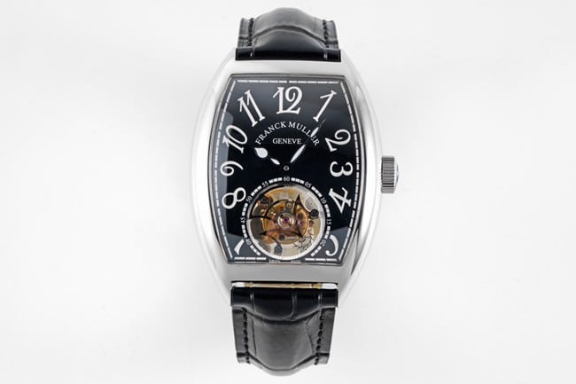 ABF Factory Frank Muller Super A Super Clone Watch Models: Black Disc Tourbillon, Black Strap and 72-Hour Power Reserve