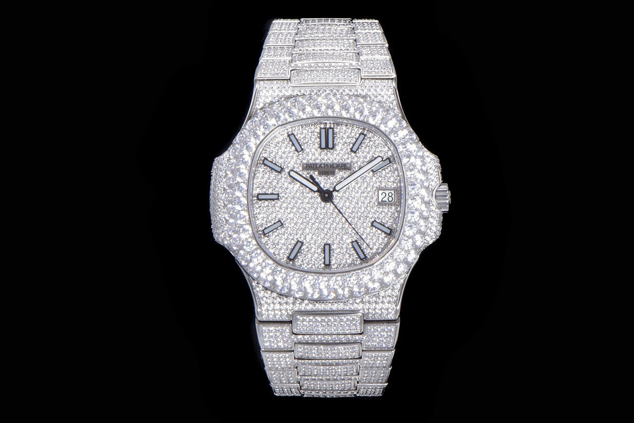 TW factory Patek Philippe Patek Philippe men's sporty elegance 1:1 super A super clone watches full diamond disk steel strap models