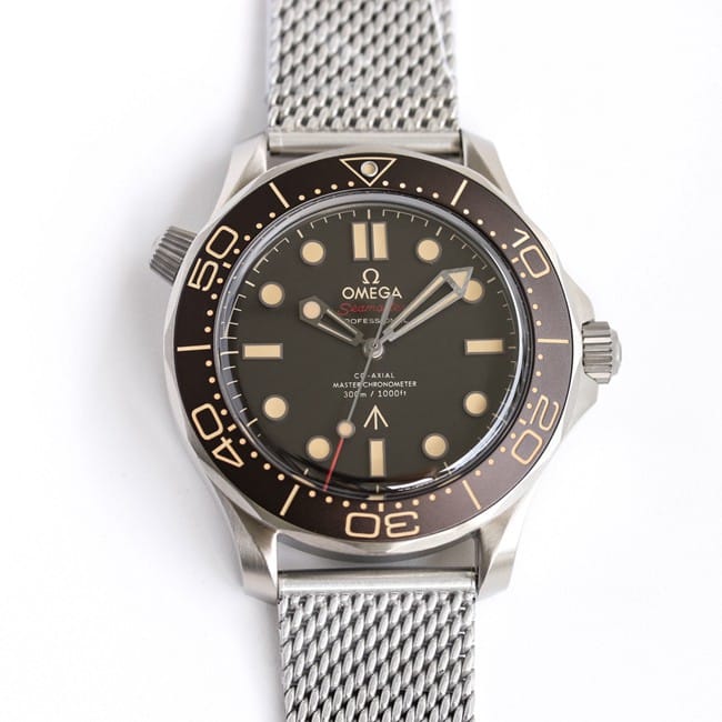 OR Factory Omega Réplica Omega Seamaster Diver 300M 007 Edición Super A para hombre, aluminio anodizado, esfera negra, pulsera de acero 210.90.42.20.01.001