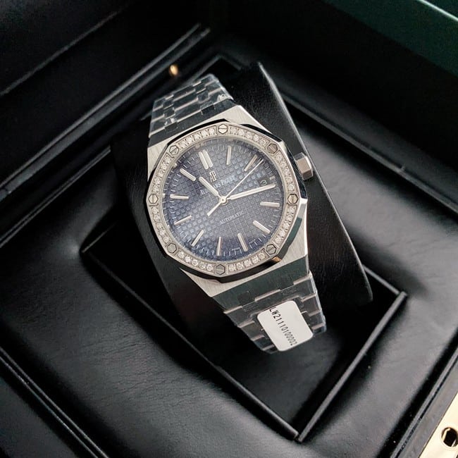 Audemars Piguet Royal Oak 37mm Diamond Bezel 1:1 Super Clone Women's Watch 15451ST.ZZ.1256ST.03