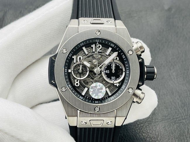 ZF Hublot BIG BANG 421.NX.1170.RX Matte Black Skeletonized Dial 1:1 Super Clone Titanium Chronograph