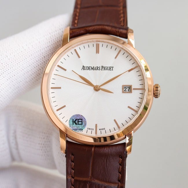 Audemars Piguet JULES AUDEMARS 1:1 Super Clone Three-Needle Minimalist Rose Gold Steel Watch with Automatic Movement