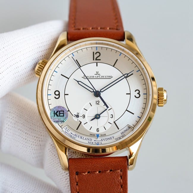 TW Jaeger-LeCoultre Master Geographer Q1428531 Top 1:1 Super Clone Watch with Rose Gold Case, Multifunctional Master Series