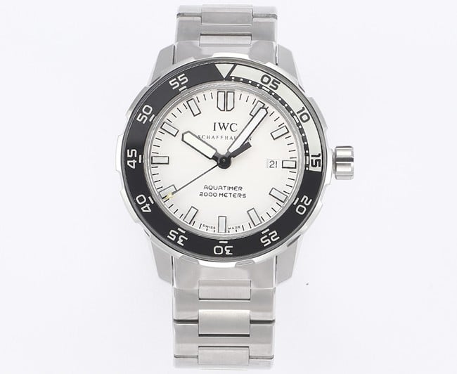 IWC Aquatimer Marine Timepiece Original Factory Top CollectIW356805 Edelstahlarmband mit schwarzem Kautschuk