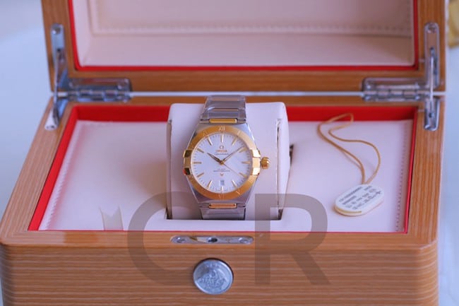 Omega Constellation V Men's 39mm Sunburst Dial Super A super clone Gold Steel Watch 131.20.36.60.02.002