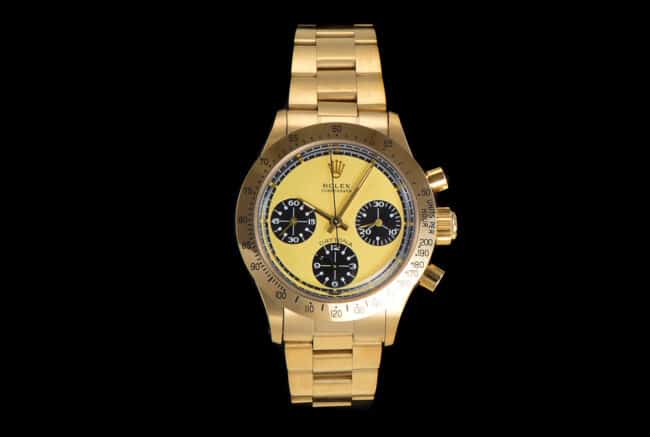 Rolex Vintage Series Chronograph Men's Watch, Manual Movement, 18K Gold Case with Yellow Dial, Top 1:1 Craftsmanship