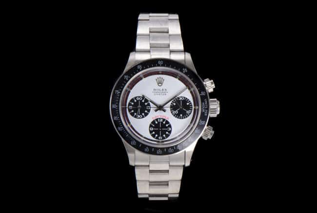 Rolex Vintage Chronograph Men's Watch 1:1 Super Clone, White Dial Manual Movement Steel Bracelet