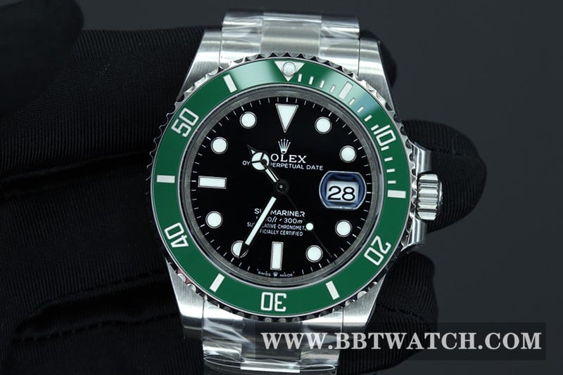 VS Factory Rolex Submariner Green Ghost Men's Watch, 41mm Diameter, Precision 3235 Movement, Steel Strap m126610lv-0002