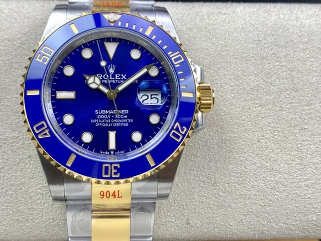 VS Factory Rolex Men's Submariner 1:1 Super A Watch, Intergold Blue Water Ghost 116613LB-0005 with 41mm New Shell Type