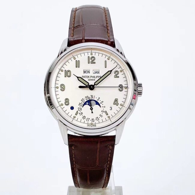 GS Factory Patek Philippe Patek Philippe Men's Grande Complication 1:1 Top Replica Watch, Milky White Dial, Moon Phase, Sapphire Crystal, Model 5320G-001
