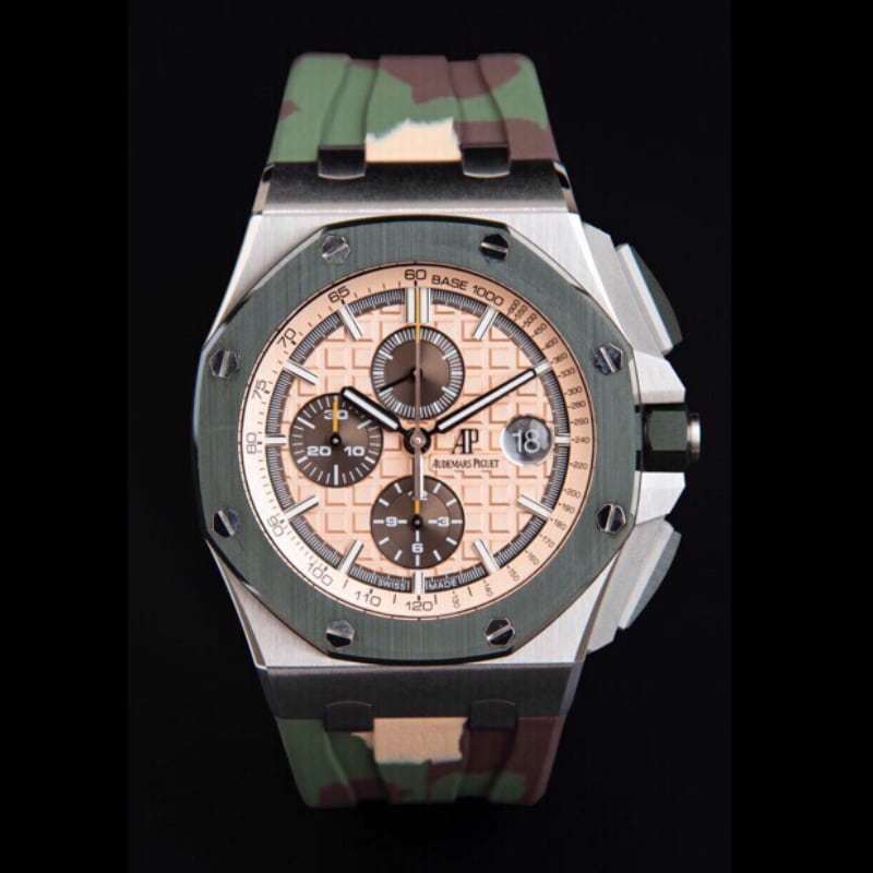 Super clone-quality APF Audemars Piguet Royal Oak Offshore 26400SO.OO.A054CA Beige Panda Sporting Timepiece
