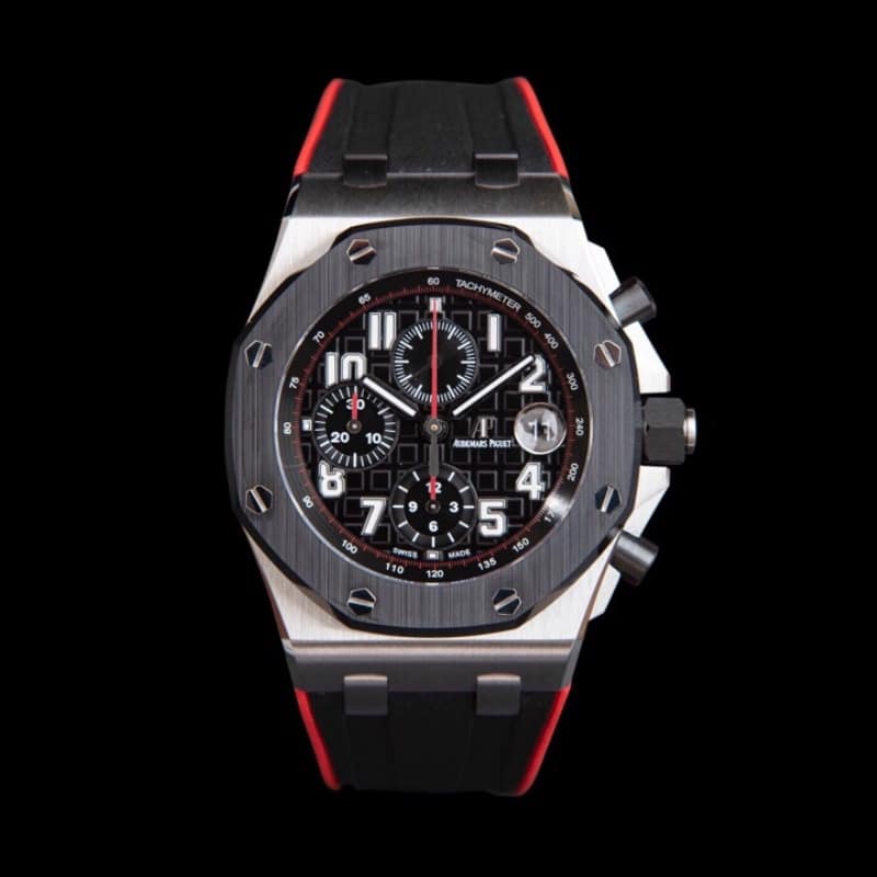 APF Audemars Piguet Royal Oak Offshore 26470 A101CR super A fine imitation black panda dial stainless steel 44MM men's replica watch