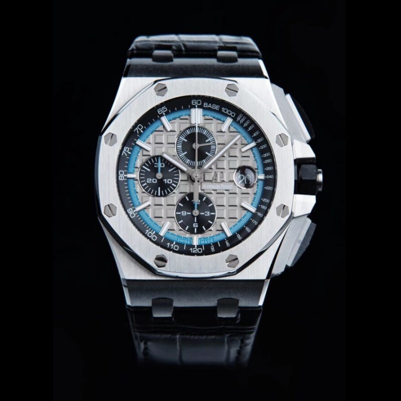 Audemars Piguet APF Royal Oak Offshore 26405CG.OO.A004CA.01 Men's Gray Panda Super Clone Chronograph Watch with Titanium Case