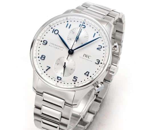 Revisión de la réplica del V6S Vanguard IWC con cronógrafo portugués y pulsera de acero