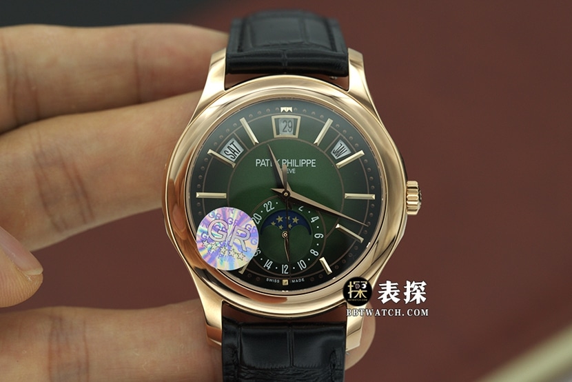 Patek Philippe GR Factory Complications 5205R-011 Rose Gold Olive Green Plate Top Version Quality V2 Replica Watch