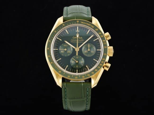 RM Factory 1:1 Super Clone Omega Speedmaster Moonshine Green Dial Men's Watch 310.63.42.50.10.001
