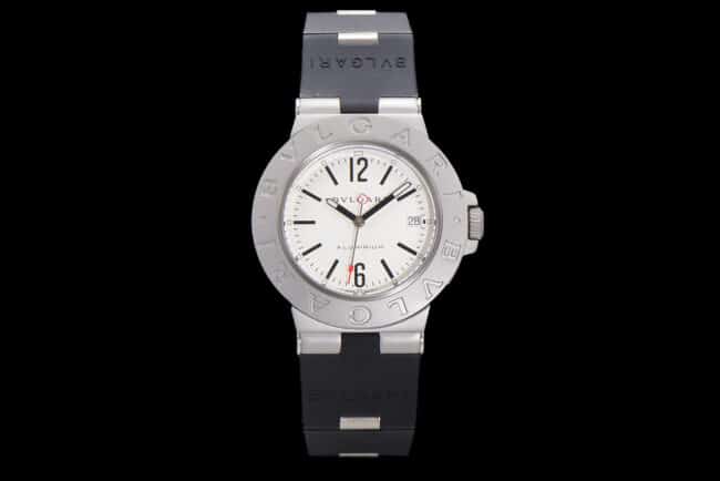 Bulgari Aluminium co-marqué cadran blanc montre mécanique automatique pour homme 1:1 super clone