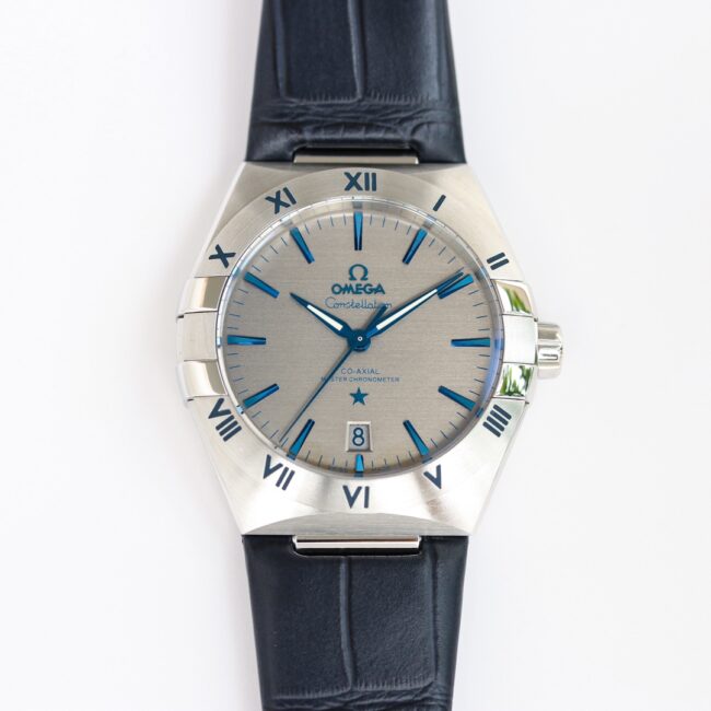 Omega OR Factory Seamless Steel Constellation Original Factory Super Clone mit 8800-Uhrwerk – 131.13.39.20.06.002 Horizontales Zifferblatt aus gebürstetem Ruthenium