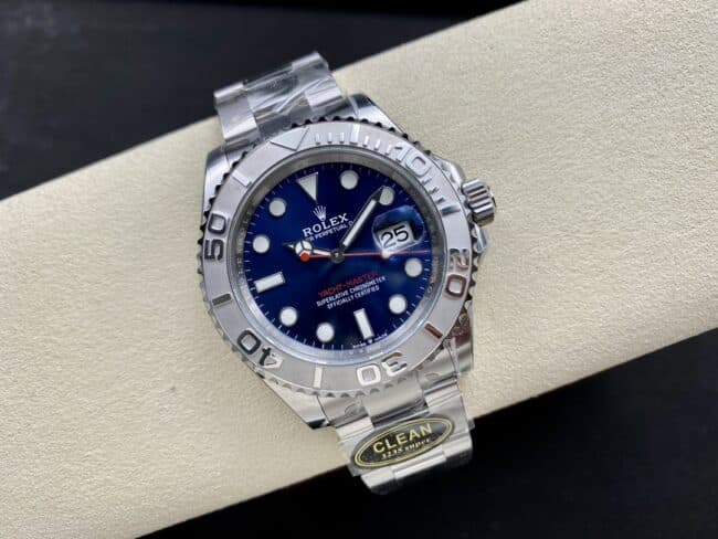 Clean Rolex Yacht-Master 1:1 Super A 3235 Movement Blue Dial Steel Strap m126622-0002