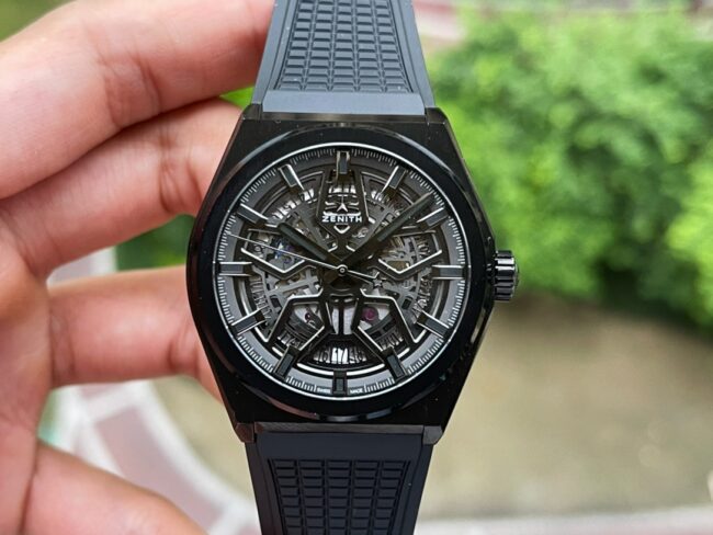 Big factory high-quality replicaLF Zenith black dialDEFY series new upgraded version men's watch front view