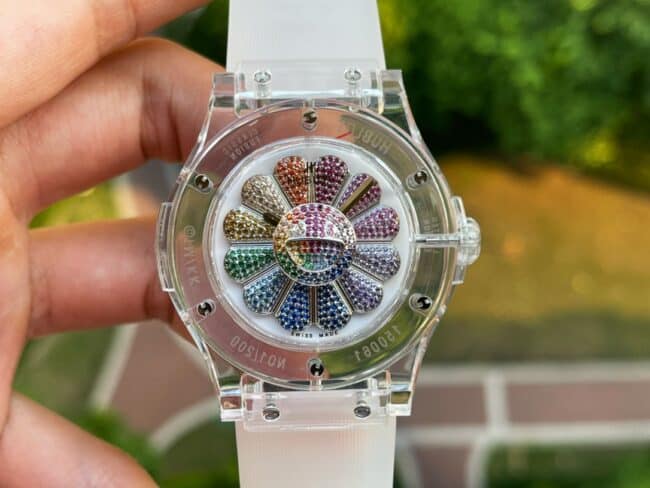 V9 TAK21 Hublot Classic Fusion Men's Watch Fine Original Factory CollectSunflower Totem Dial Rubber 507.JX.0800.RT