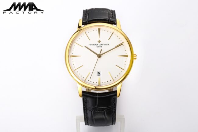 MMA Factory Vacheron Constantin Heritage Series 85180/000J-9231 Men's Top 1:1 Replica Watch, Silver White Dial with 18k Rose Gold Case