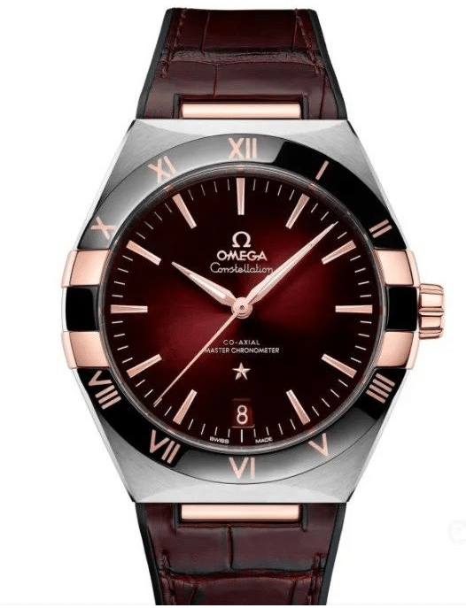 Omega Omega Constellation Series 131.23.41.21.11.001: 41 mm burgunderrotes Zifferblatt, Bilder und Preise