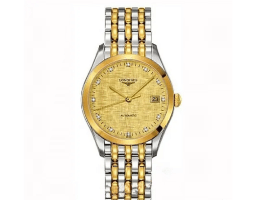 Longines Elegance-Serie L4.898.3.37.7: 36-mm-Goldzifferblatt mit Saphirglas und Automatikwerk