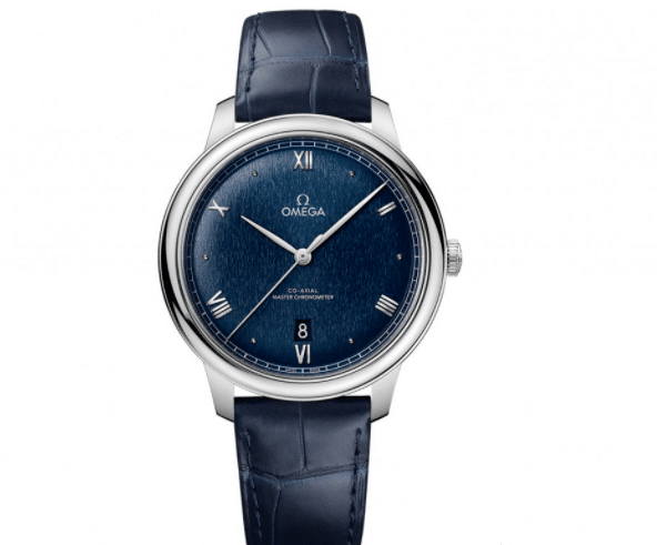 Revisión del reloj Omega De Ville Series 434.13.40.20.03.001: imágenes, configuración y precios de la esfera azul oscuro