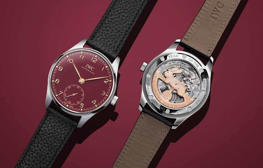 Das Jade-Kaninchen ist da: Die neue UP Watch Portugal 2023 mit burgunderfarbenem Zifferblatt und automatischem Rotor