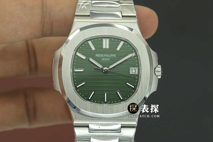 3K Factory Patek Philippe Nautilus 5711/1A-014 Sporty Elegance 1:1 Replica Watch with 324 Unibody, Luminous Green Dial Steel Strap