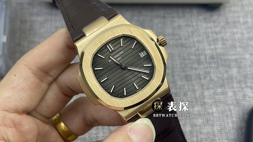 Patek Philippe Nautilus 5711R Dark Gray Dial Men's Sporty Elegance 1:1 Super A Imitation Watch by 3K Factory